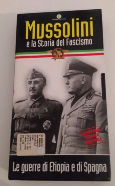 FILM VHS MUSSOLINI E La Storia Del Fascismo N 9 L Italia In Guerra CS25