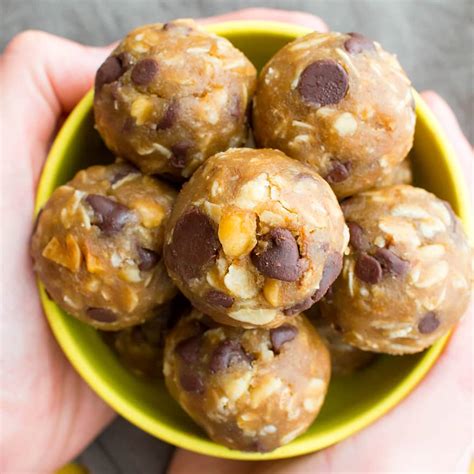 Peanut Butter Chocolate Chip Cookie Dough Bites Vegan Gluten Free Dairy Free Beaming Baker