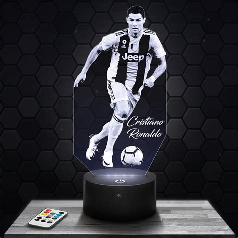 Lampe De Chevet Veilleuse Tactile C Ronaldo Joueur De Foot Sport