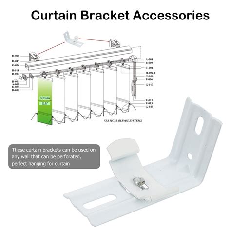 4Pcs Curtain L-shaped Bracket Simple Curtain Wall-... – Grandado