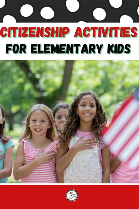 Citizenship Activities for Elementary Students - Jacque Jones