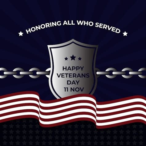 Premium Vector | Happy Veterans Day Banner