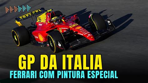 F1 2023 GP DA ITALIA SCUDERIA FERRARI IRÁ TER PINTURA ESPECIAL