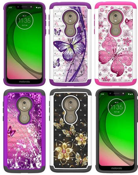 Motorola Moto G7 Play G7 Optimo Hybrid Armor Impact Diamond Bling Case Cover Ebay