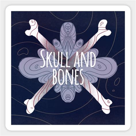 Skull And Bones Illustrator Sticker Teepublic