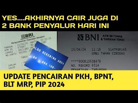 YES HARI INI BARU MULAI CAIR DI 2 BANK PENYALUR INI UPDATE PKH BPNT