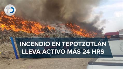 Se Registra Incendio En Basurero Clandestino En Tepotzotl N Trabajan