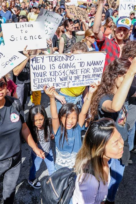 TORONTO, ONTARIO, CANADA - SEPTEMBER 27, 2019: `Fridays for Future ...