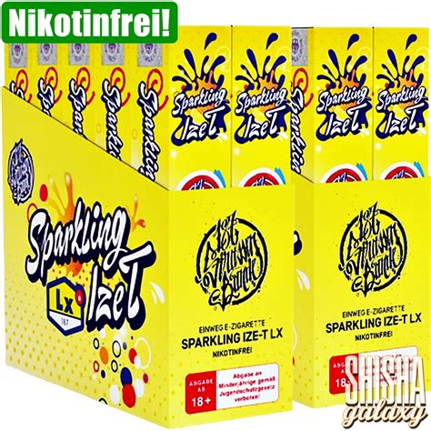 187 Vape Sparkling Ize T E Shisha Set 20er Pack Ohne Nikotin