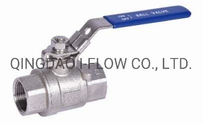 2 PC Ball Valve DIN Standard Threaded Wcb CF8 CF8m CF3m ANSI B2 1 BS21