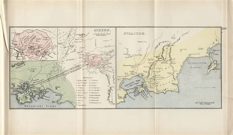 Scanned Map Of Ancient Athens And Syracuse Ancient Athens Ancient