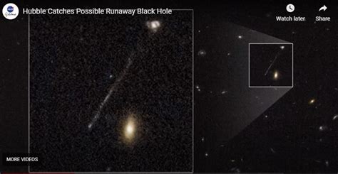 Runaway Black Hole Creating Trail Of New Stars Discovered By Accident