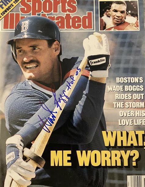 Wade Boggs Signed Autographed 8x10 Photo Red Sox Sports Illustrated