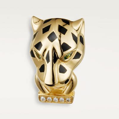 CRB8044700 - Panthère de Cartier earrings - Yellow gold, lacquer ...