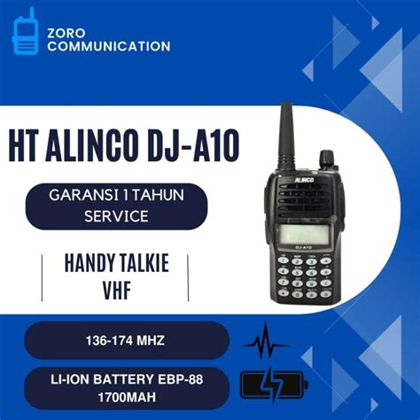 Jual Ht Alinco Dj A Vhf Garansi Tahun Alinco Dja A Dj A