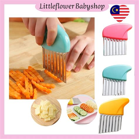 Quality Stainless Steel Potato Chip Vegetable Crinkle Wavy Cutter