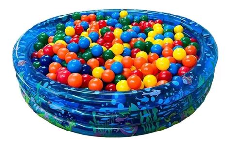 Piscina Infantil Infl Vel Litros Colorida Bolinhas Frete Gr Tis