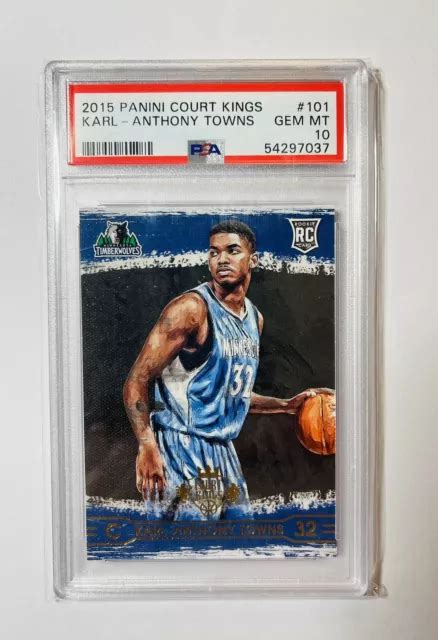 KARL ANTHONY TOWNS 2015 16 Panini Court Kings RC Rookie 101 Minnesota