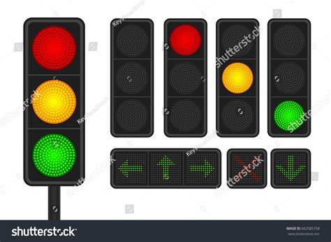 1,200 Green traffic light arrow Stock Illustrations, Images & Vectors ...