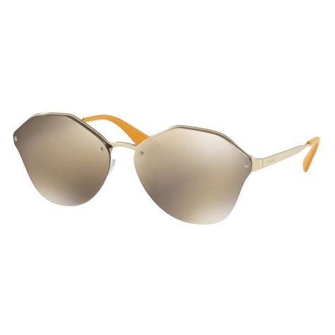 Prada PR 64TS Catwalk ZVN1C0 Pale Gold Sunglasses Woman