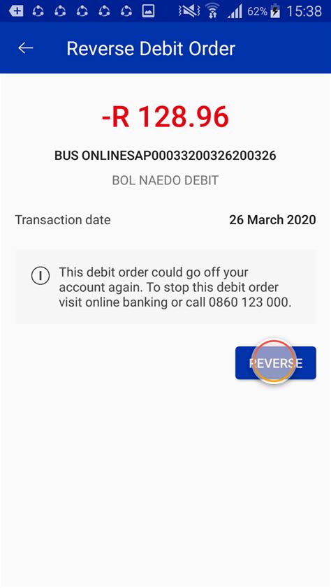 How To Reverse A Debit Order Standard Bank