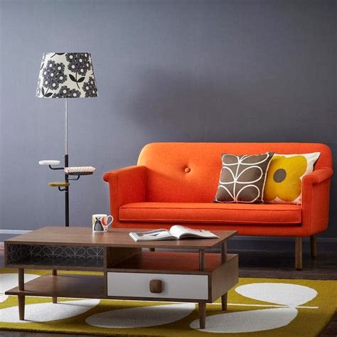 furniture ideas, Orange Sofa's