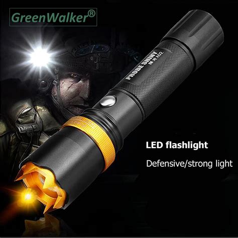 Aliexpress Buy Self Defense LED FlashLight Torch Flash Light