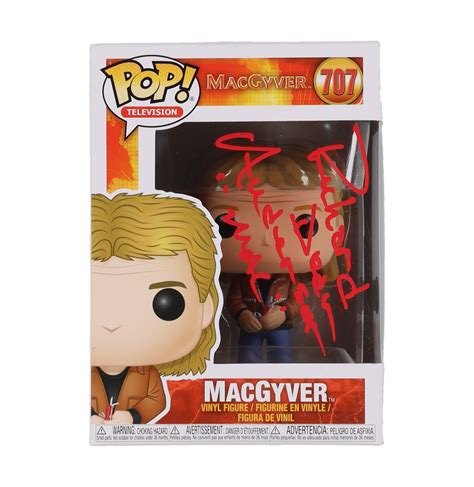 Richard Dean Anderson Signed "MacGyver" #707 MacGyver Funko Pop! Vinyl ...