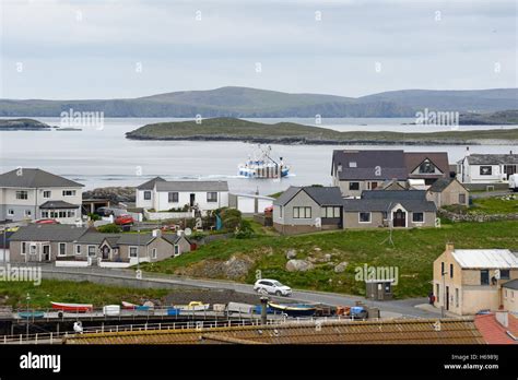 The Village Of Hamnavoe In Burra A Fishing Village On The Westside Of