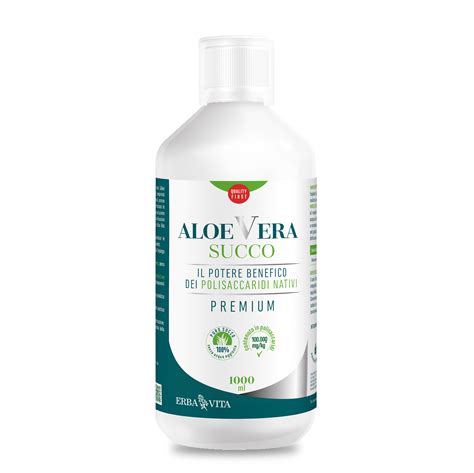 Aloe Vera Succo Premium Puro Al 100 Erba Vita