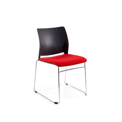 Alfa Polymer Sleigh Base Side Office Chair