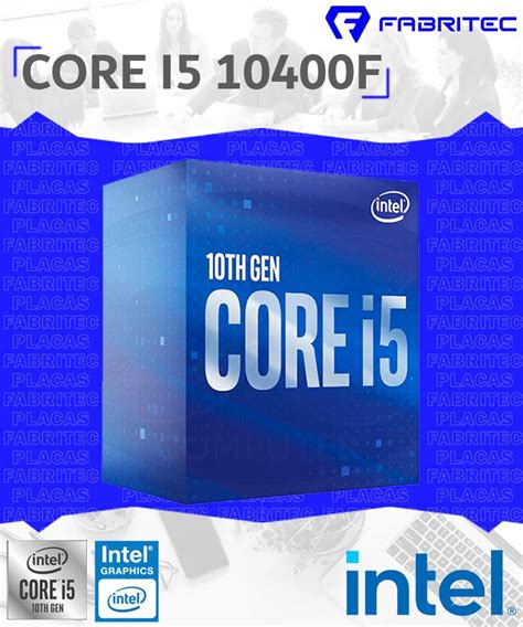 Procesador Intel Core I5 10400f 290ghz12mb Lga1200 Bx8070110400f Corporacion Fabritec