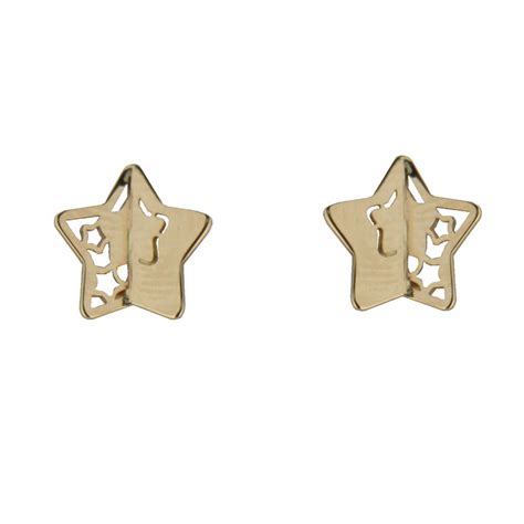 18k Gold Kids Earrings Childrens Gold Earrings The Jewelry Vine