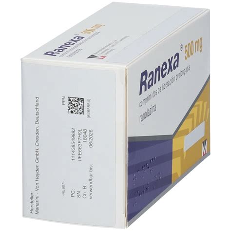 Ranexa 500 Mg Retard 100 St Mit Dem E Rezept Kaufen Shop Apotheke