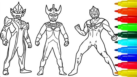 Lukisan Ultraman Orb Learn How To Draw Ultraman Gaia Ultraman Step