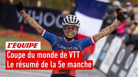 VTT Loana Lecomte s offre la cinquième manche de la Coupe du monde