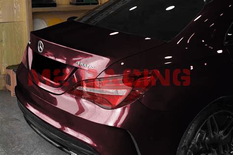 Premium Super Gloss Metallic Rose Black Vinyl Car Wrap Sticker Decal