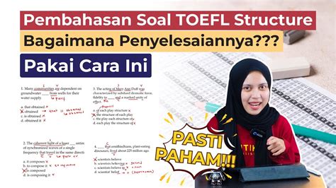 Latihan Mengerjakan Soal TOEFL Structure Titik Nol English Course