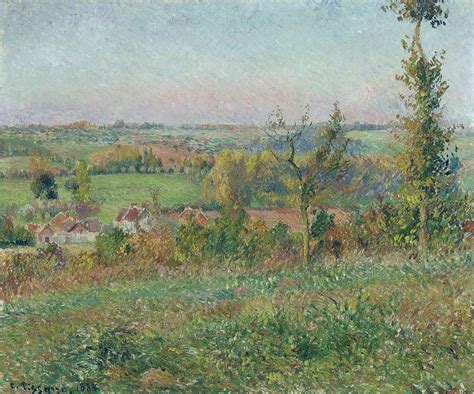 The Hills Of Thierceville Outskirts Eragny By Camille Pissarro