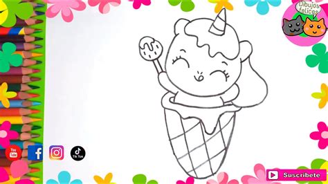 Cómo Dibujar Y Colorear Un 🦄unicornio Dentro De Un 🍦helado 🌸kawaii Dibujos Felices🌈 Youtube