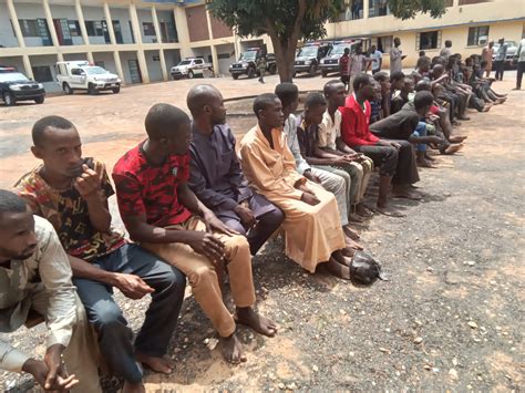 Police In Adamawa Parade Suspects Aged Beteeen Years Recover