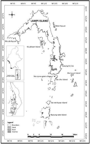 Map showing the locations of dugong trails and dugong strandings. | Download Scientific Diagram