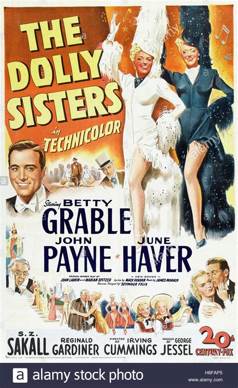 The Dolly Sisters - Movie Poster Stock Photo - Alamy