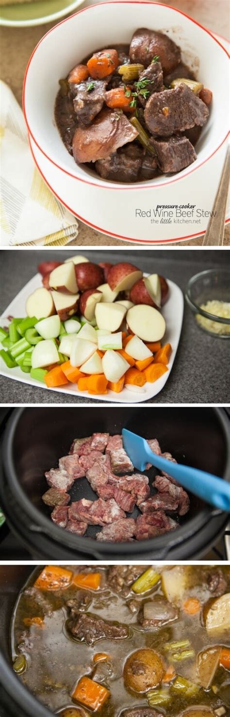 Pressure Cooker Red Wine Beef Stew The Little Kitchen