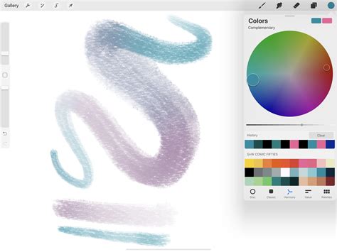 💡how To Use Georgbrushes 🎨 Dual Color Mix Flow In Procreate 5 Color