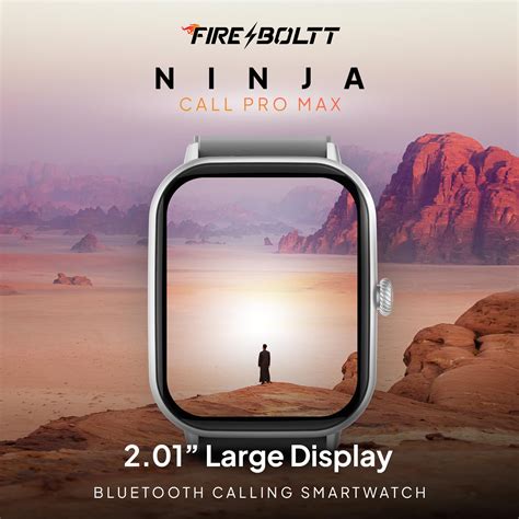 Fire Boltt Newly Launched Ninja Call Pro Max 2 01” Display Smart Watch Bluetooth Calling 120