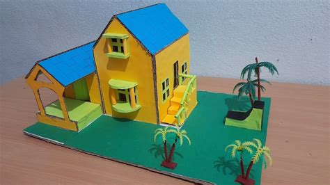 How To Make Beautiful House From Cardboard Diy House From Cardboard