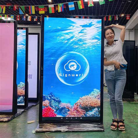 75 Inch Indoor Touch Screen LCD Outdoor Advertising Totem Kiosk Digital