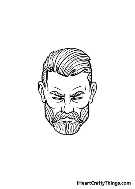 Beard Drawing How To Draw A Beard Step By Step