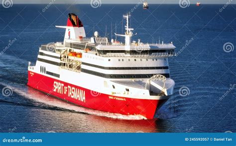 Spirit of Tasmania Ferry Sailing Editorial Photography - Image of ...